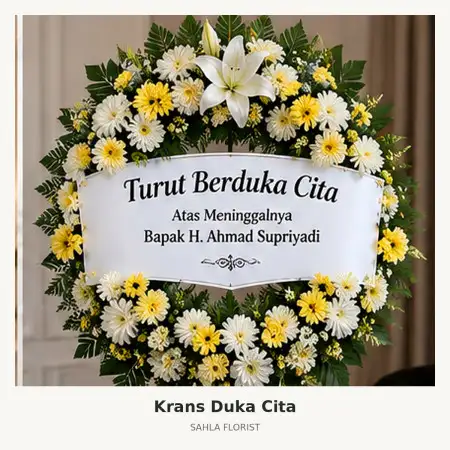 Krans Bunga Duka Jakarta Barat